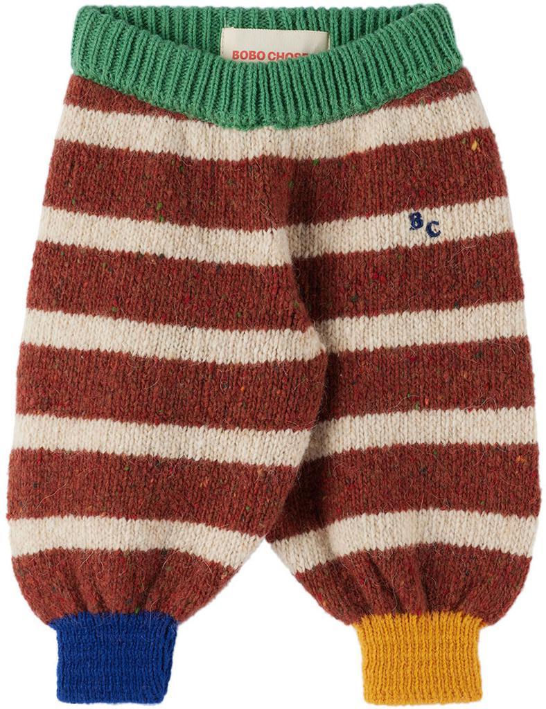 商品BOBO CHOSES|Baby Brown Stripes Trousers,价格¥421,第1张图片