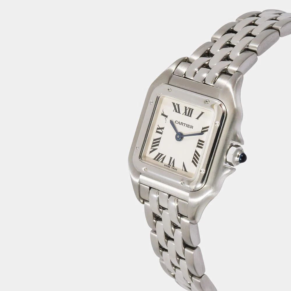 商品[二手商品] Cartier|Cartier Silver Stainless Steel Panthere W25033P5 Quartz Women's Wristwatch 22 mm,价格¥18196,第2张图片详细描述