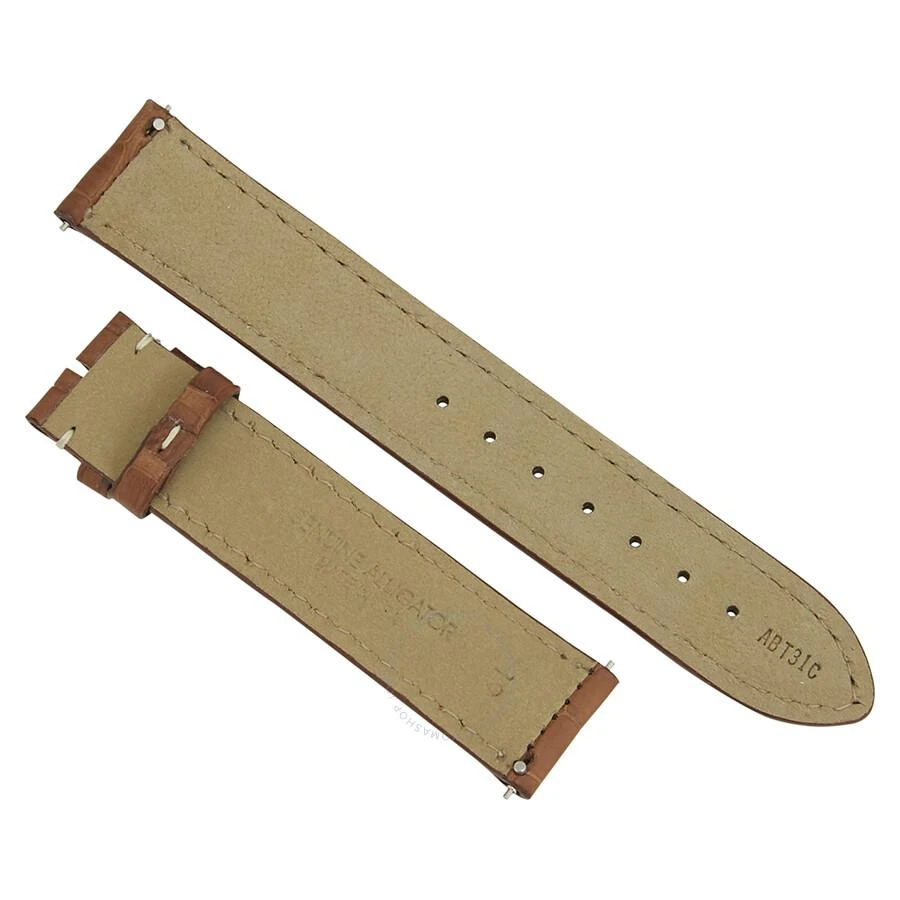 商品Hadley Roma|Matte Honey Alligator Leather Strap,价格¥373,第2张图片详细描述