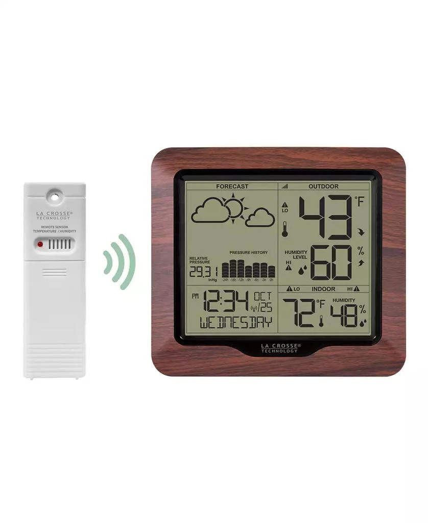 商品La Crosse Technology|308-1417BL Backlight Wireless Forecast Station with Pressure History,价格¥821,第3张图片详细描述