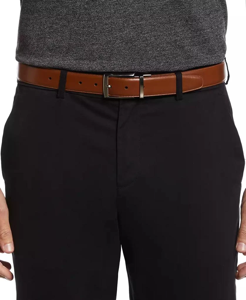 商品Perry Ellis|Perry Ellis Men's Tan Leather Reversible Belt,价格¥136,第4张图片详细描述