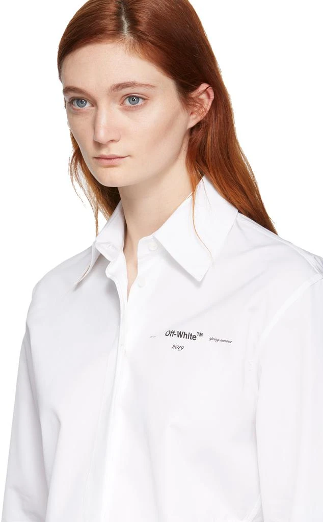 商品Off-White|White Basic Crop Shirt,价格¥2817,第4张图片详细描述