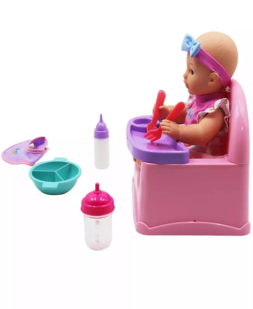 商品Dream Collection|Feeding Fun Baby Doll Gi-Go Dolls, Kids 7 Piece Playset,价格¥135,第2张图片详细描述