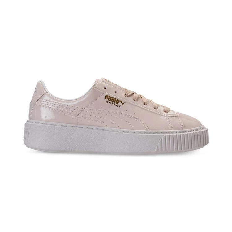商品Puma|Women's Basket Platform Casual Sneakers from Finish Line,价格¥371,第2张图片详细描述