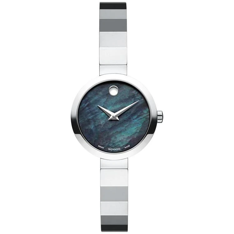 商品Movado|Women's Swiss Novella Stainless Steel Bangle Bracelet Watch 24mm 0607109,价格¥2995,第1张图片