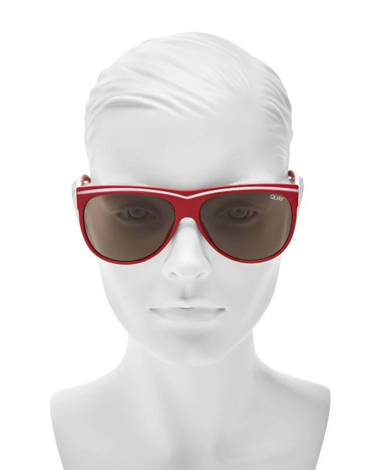 商品Quay|Women's Hollywood Nights Square Sunglasses, 55mm,价格¥445,第3张图片详细描述