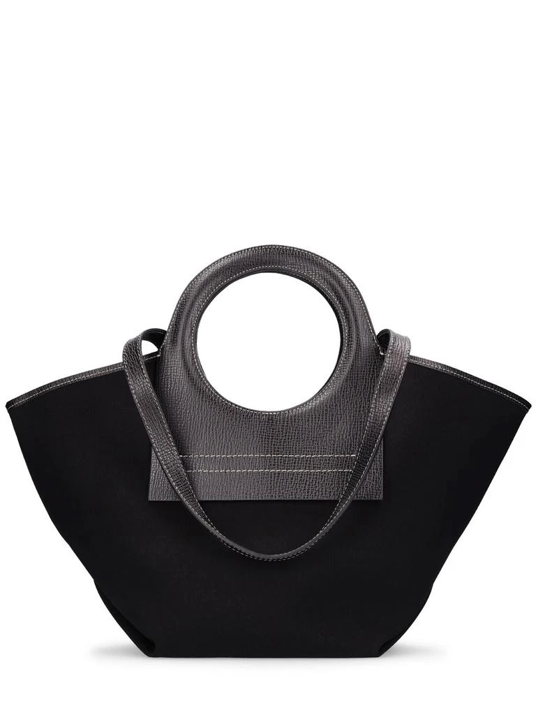 商品Hereu|Cala S Canvas & Grain Leather Tote Bag,价格¥1864,第5张图片详细描述