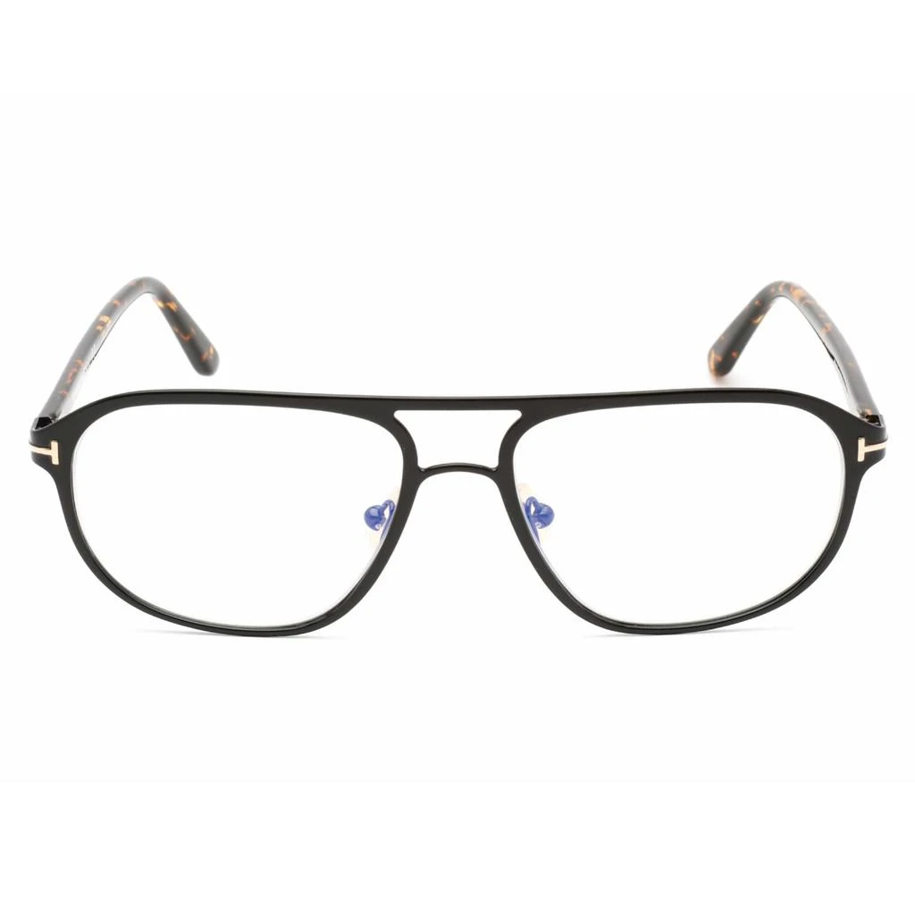 商品Tom Ford|Tom Ford Men's Eyeglasses - Shiny Black Navigator Full-Rim Metal Frame | FT5751-B 001,价格¥886,第2张图片详细描述