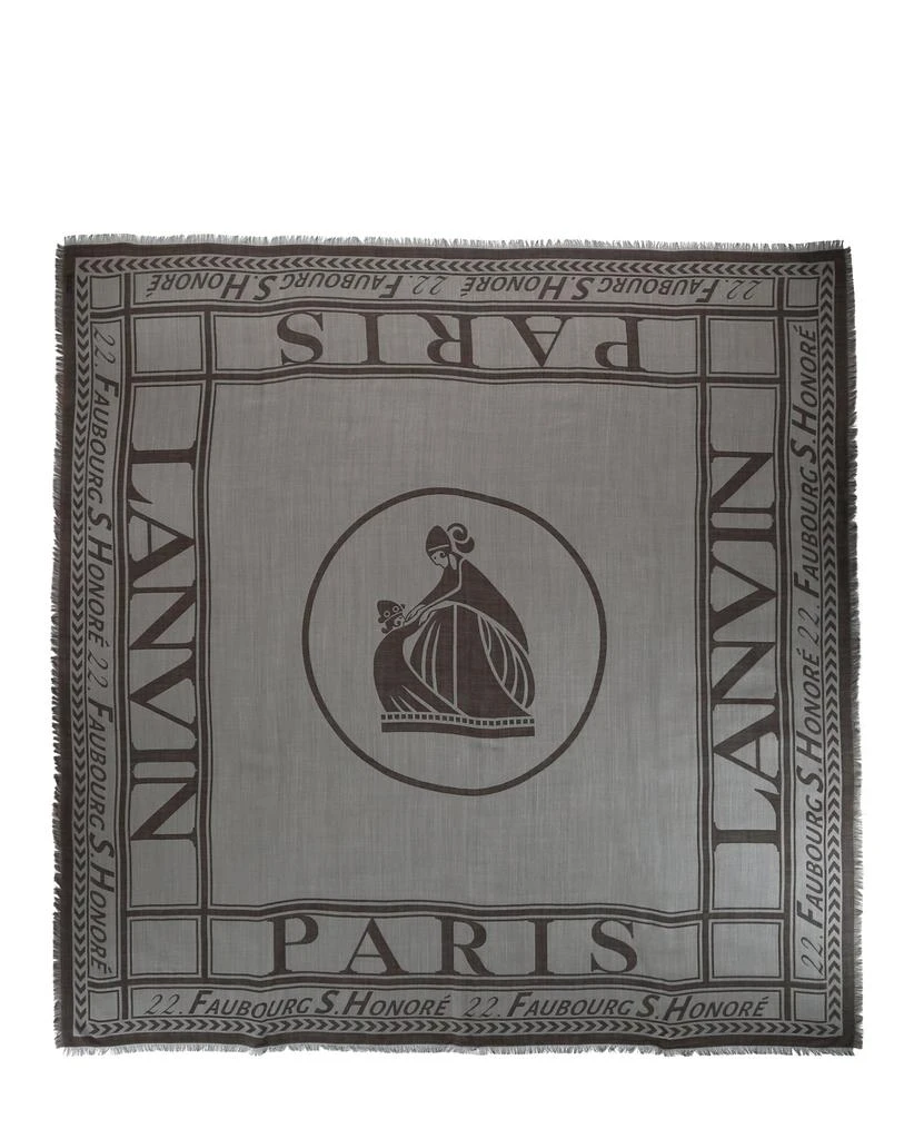 商品Lanvin|Logo Wool Scarf,价格¥1511,第1张图片