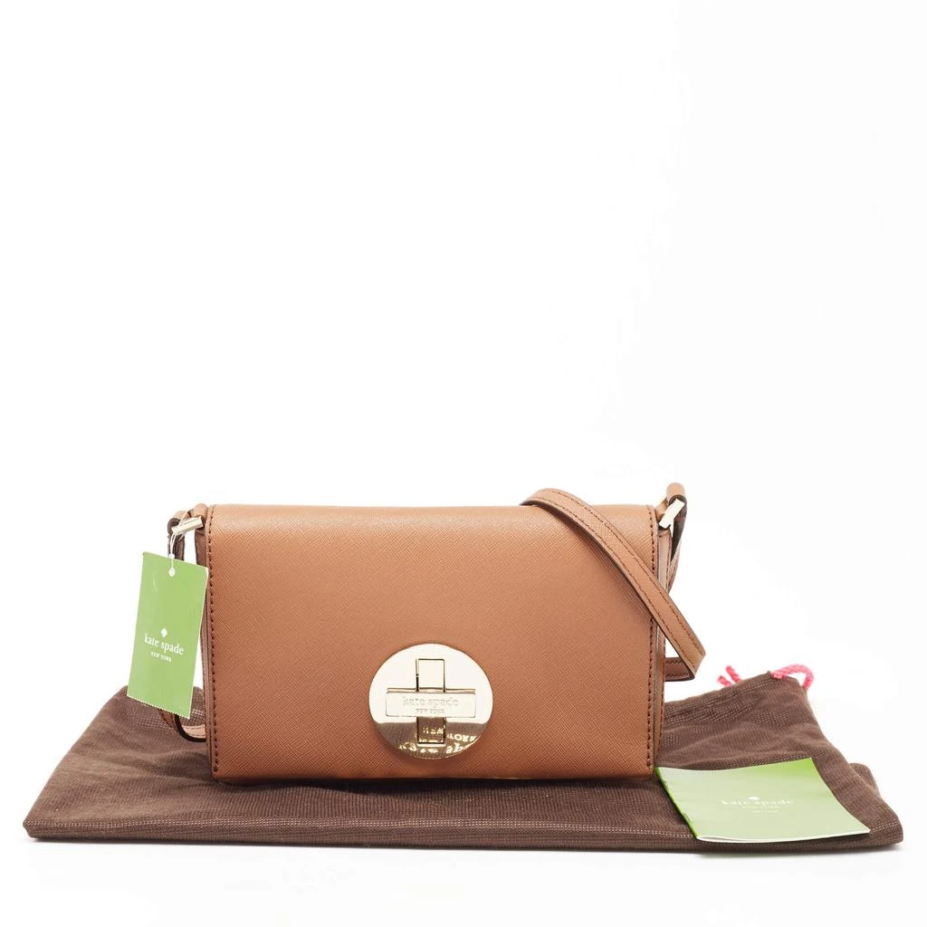 Kate Spade Brown Leather Flap Sally Crossbody Bag 商品