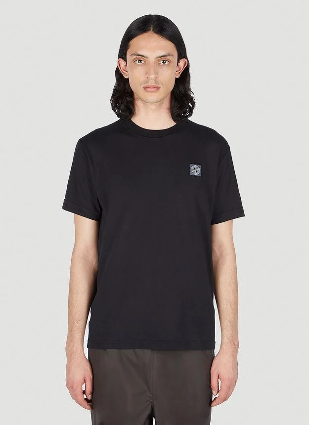 商品Stone Island|Compass Patch T-Shirt in Black,价格¥1471,第1张图片