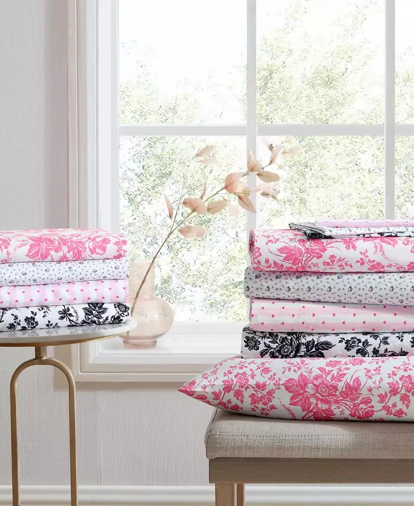 Printed Microfiber 3 Piece Sheet Set, Twin XL 商品