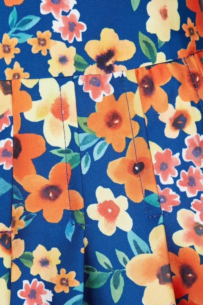 商品AMUR|Pleated floral-print satin shorts,价格¥1302,第6张图片详细描述
