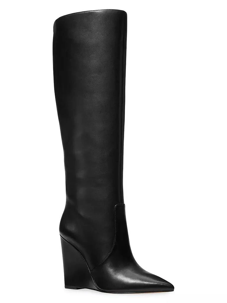 商品Michael Kors|Isra 100MM Leather Wedge Boots,价格¥1845,第2张图片详细描述