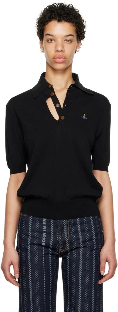 商品Vivienne Westwood|黑色刺绣 Polo 衫,价格¥3718,第1张图片