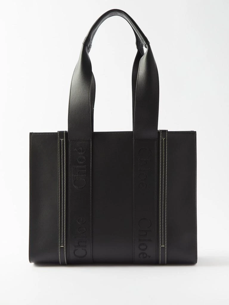 商品Chloé|Woody medium leather tote bag,价格¥13639,第1张图片