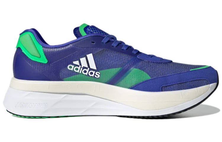 商品[国内直发] Adidas|adidas Adizero Boston 10 舒适百搭防滑耐磨 低帮 碳板 马拉松跑步鞋 男款 宝石蓝,价格¥710,第3张图片详细描述