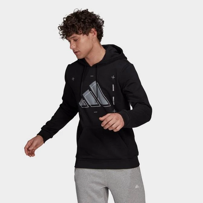 商品Adidas|Men's adidas 3 Bar Graphic Pullover Hoodie,价格¥520,第1张图片