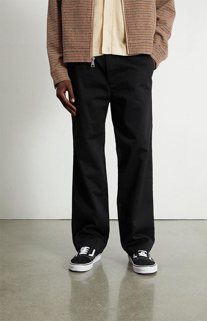 Black Loose Fit Trousers商品第2张图片规格展示