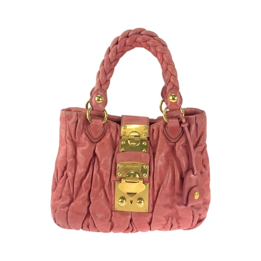 商品[二手商品] Miu Miu|Leather Handbag Tote Bag (Pre-Owned),价格¥5978,第1张图片
