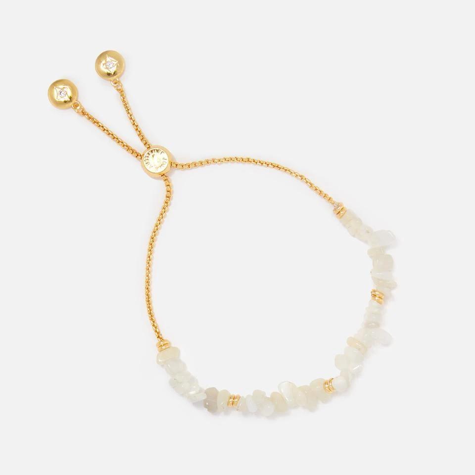 商品Joma Jewellery|Joma Jewellery Manifestones White Jade Luck & Prosperity Gold-Plated Bracelet,价格¥230,第2张图片详细描述