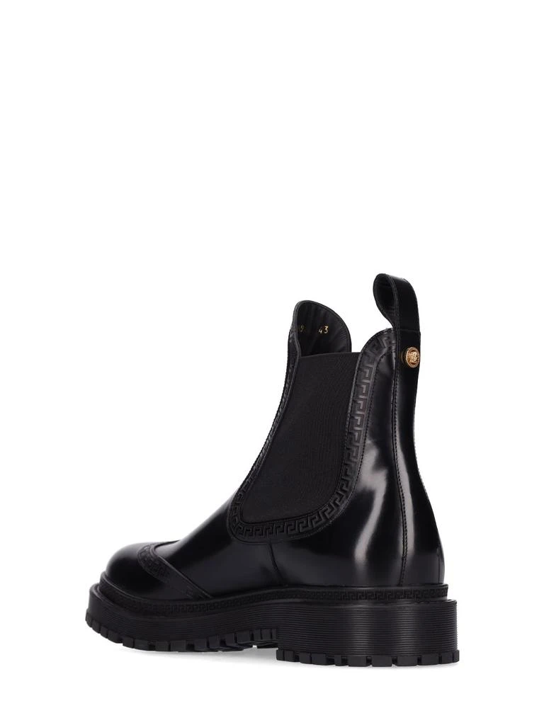 商品Versace|Greca Leather Chelsea Boots,价格¥9559,第3张图片详细描述