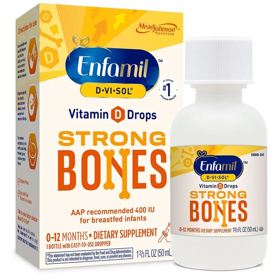 商品Enfamil D-Vi-Sol|Vitamin D Supplement Drops for Infants Bottle,价格¥110,第1张图片