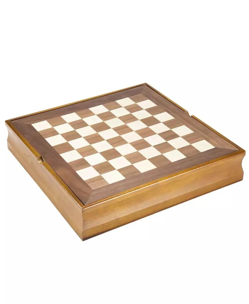 商品Trademark Global|Hey Play 7-In-1 Classic Wooden Board Game Set - Old Fashioned Family Game Night Cards, Dice, Chess, Checkers, Backgammon, Dominoes And Cribbage,价格¥540,第3张图片详细描述