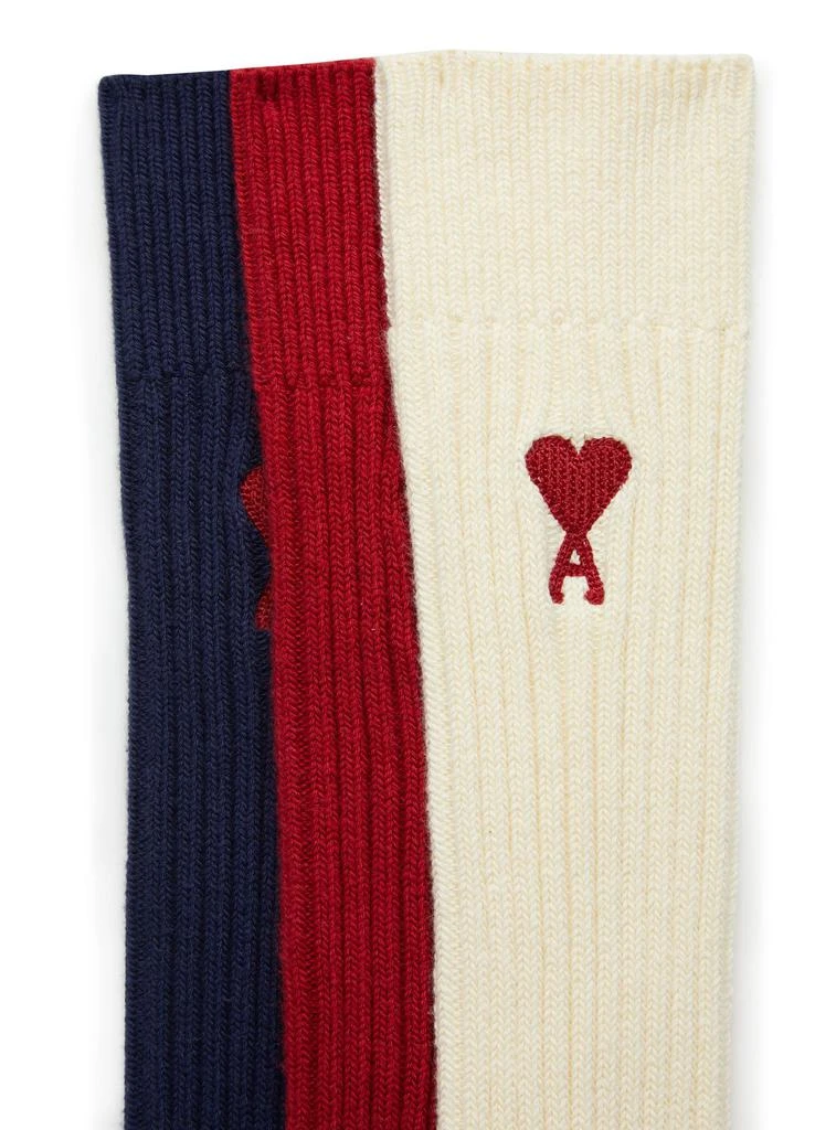 商品AMI|Ami de Cœur three pack socks,价格¥899,第3张图片详细描述