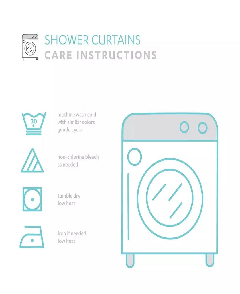 商品Lush Décor|Bayview Shower Curtain, 72" x 72",价格¥398,第5张图片详细描述