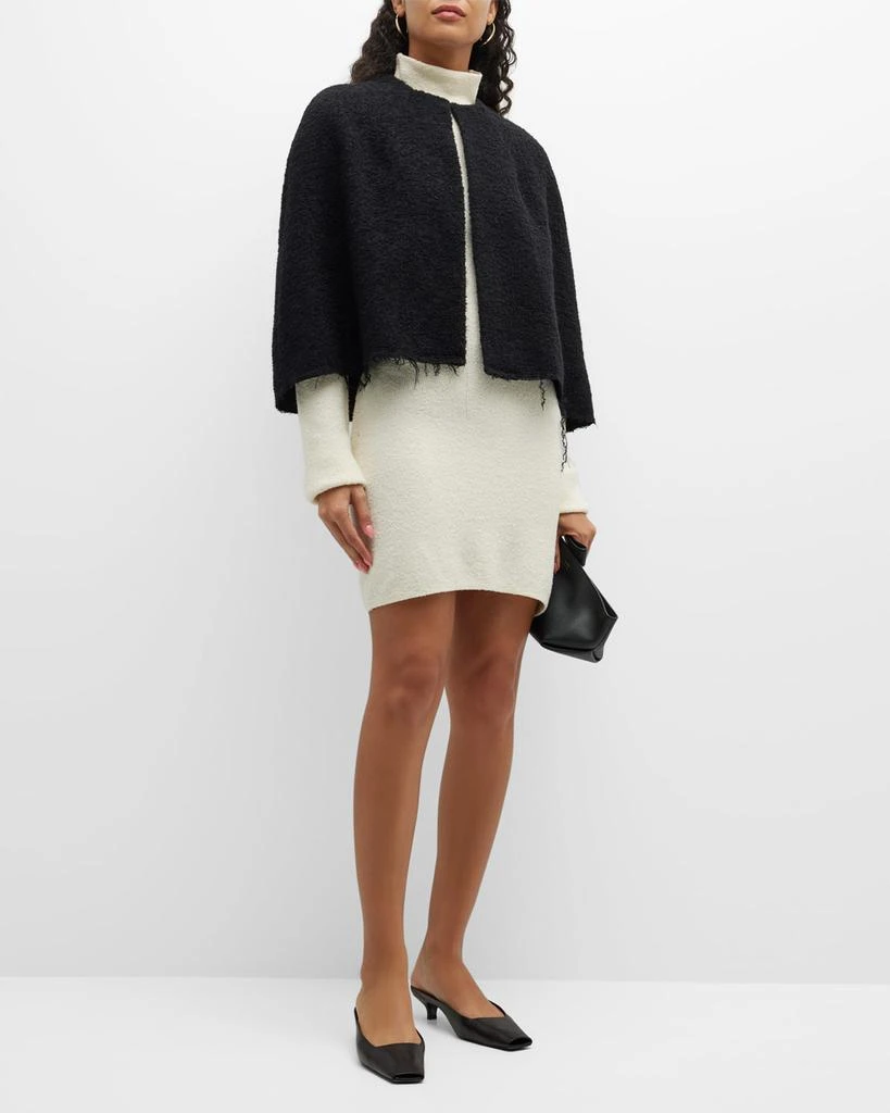 商品Totême|Raw-Edge Wool Boucle Cape,价格¥4561,第3张图片详细描述