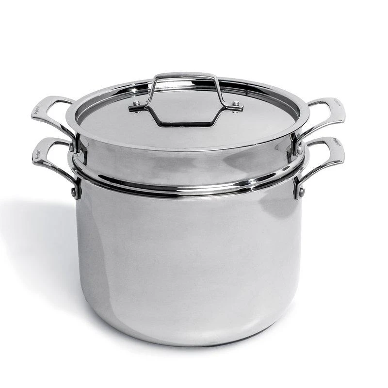 商品BergHOFF|BergHOFF Professional Stainless Steel 10/18 Tri-Ply Pasta Steamer Strainer Insert , 9.5",价格¥374,第2张图片详细描述