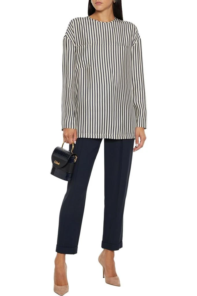 商品Max Mara|Manisa striped silk crepe de chine top,价格¥1461,第4张图片详细描述