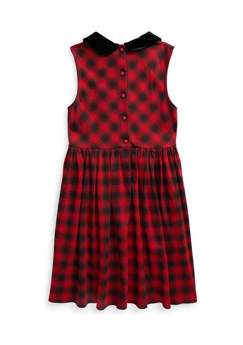 商品Ralph Lauren|Lauren Childrenswear Girls 7 16 Buffalo Check Stretch Ponte Dress,价格¥171,第2张图片详细描述