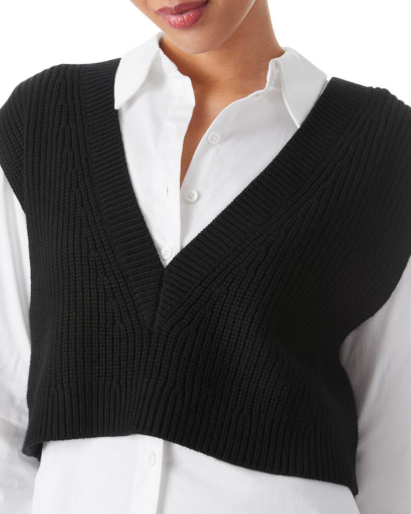 Orly Woven Shirt Sweater Vest商品第5张图片规格展示