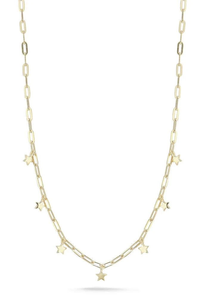 商品GLAZE JEWELRY|14K Gold Plated Sterling Silver Star Charm Necklace,价格¥388,第1张图片