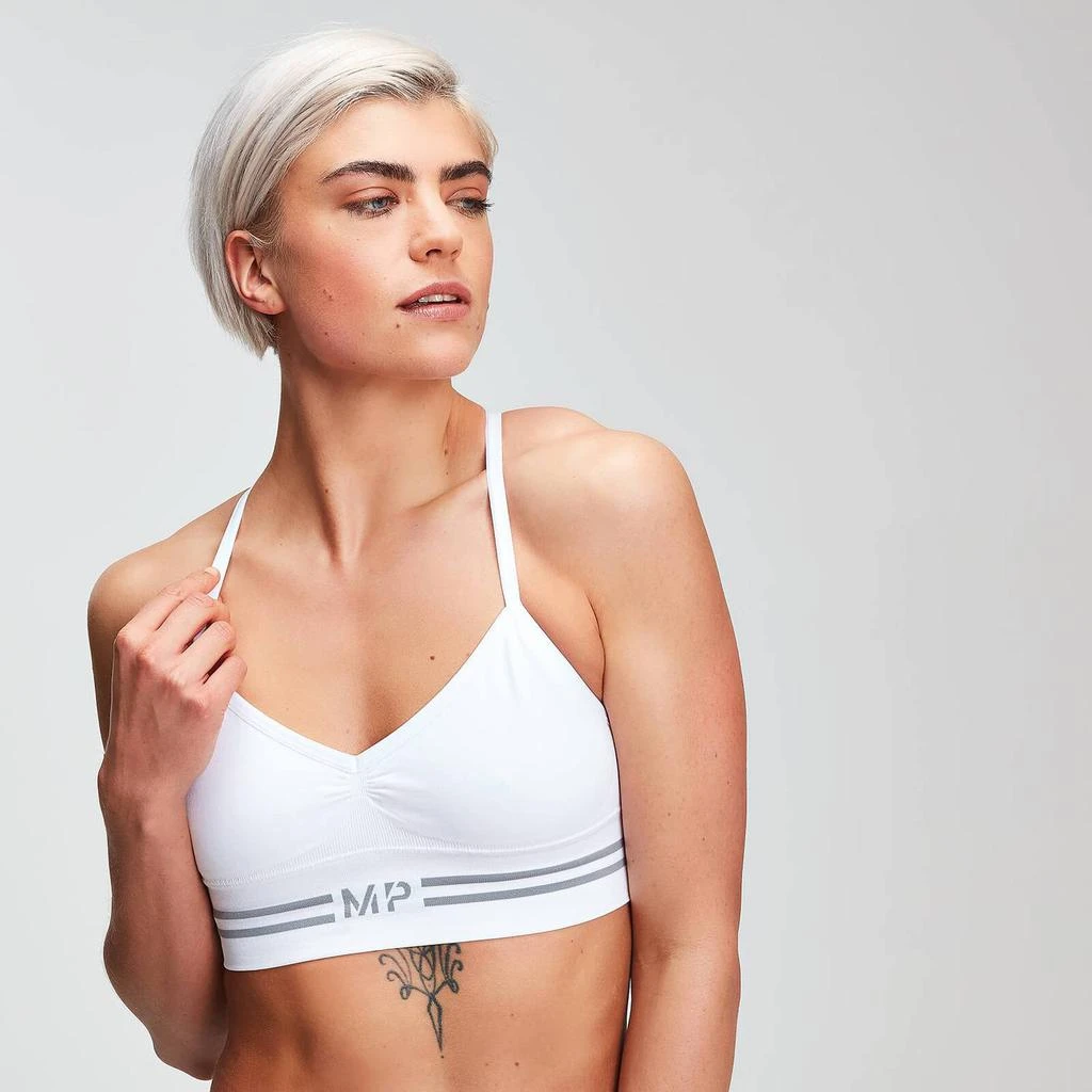 商品Myprotein|MP Women's Seamless Bralette - White,价格¥85,第3张图片详细描述