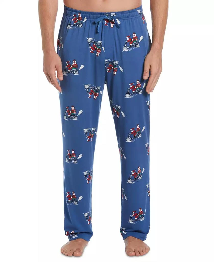 商品Perry Ellis|Men's Deluxe Touch Knit Printed Pajama Pant,价格¥107,第1张图片