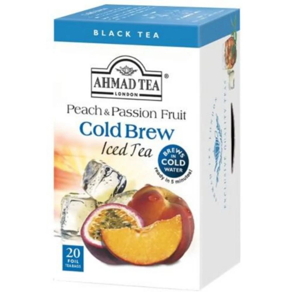 商品AhmadTea|Ahmad Tea Peach and Passionfruit Iced Black Tea Cold Brew (Pack of 3),价格¥159,第1张图片