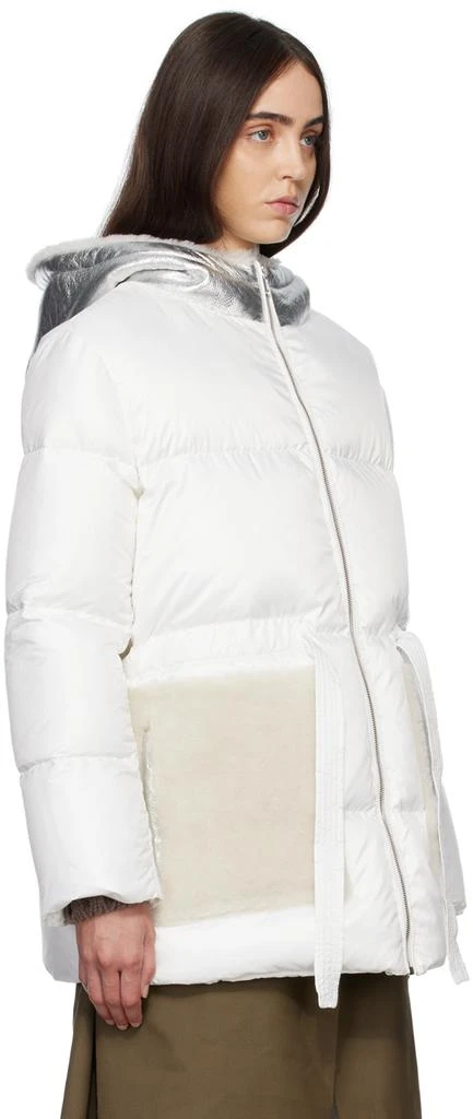 商品Yves Salomon|White Quilted Down Jacket,价格¥3950,第2张图片详细描述