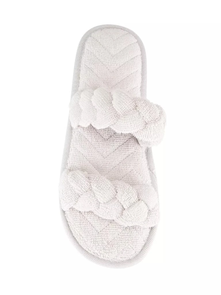 商品Barefoot Dreams|Towel Terry Braided Slippers,价格¥516,第5张图片详细描述