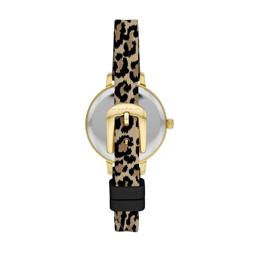 商品Kate Spade|kate spade new york women's metro three-hand, gold-tone alloy watch,价格¥1109,第1张图片
