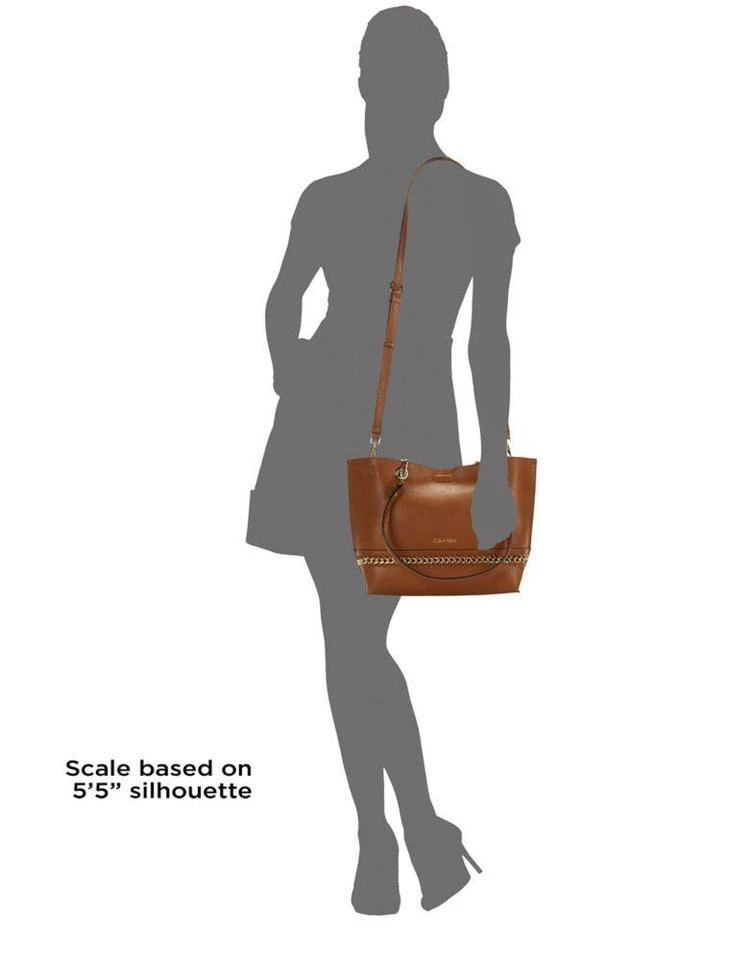 商品Calvin Klein|Woven Faux Leather Tote,价格¥354,第4张图片详细描述