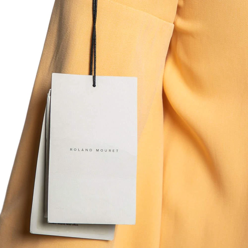 Roland Mouret Pale Orange Crepe Contrast Trim Conway Short Dress M 商品