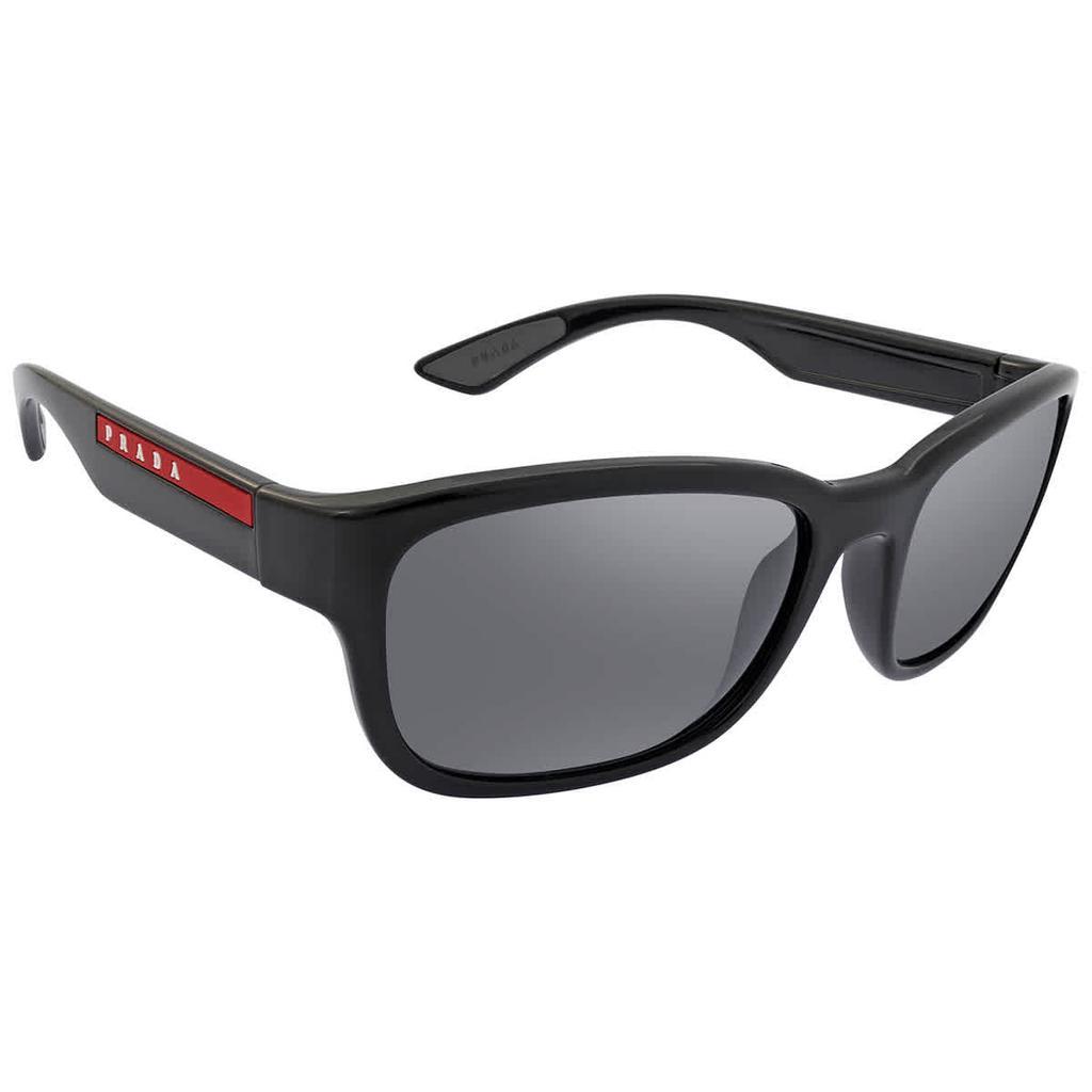 商品Prada|Grey Mirror Pillow Men's Sunglasses PS 05VS 1AB5L0 57,价格¥779,第1张图片