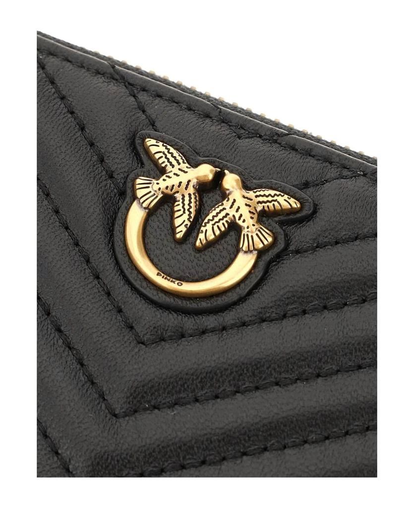 商品PINKO|Quilted Nappa Leather Zip-around Wallet,价格¥1212,第5张图片详细描述
