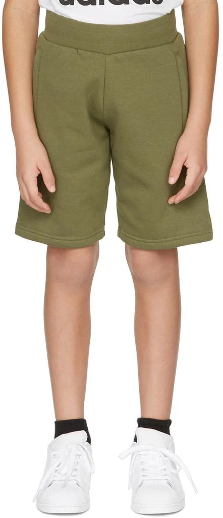 商品Adidas|Kids Green Adicolor Big Kids Shorts,价格¥109,第2张图片详细描述