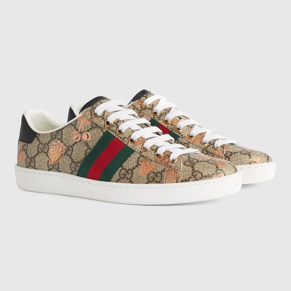 GUCCI 女士棕色皮革休闲鞋 433900-UM610-8295 商品