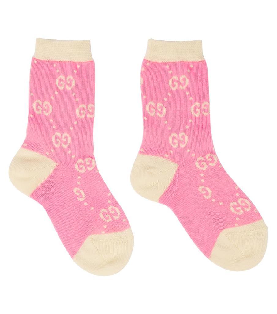 商品Gucci|Baby logo棉质混纺袜子,价格¥674,第1张图片