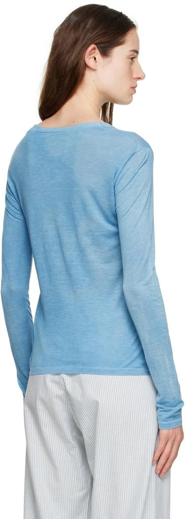 商品Baserange|Blue Crewneck Long Sleeve T-Shirt,价格¥753,第3张图片详细描述